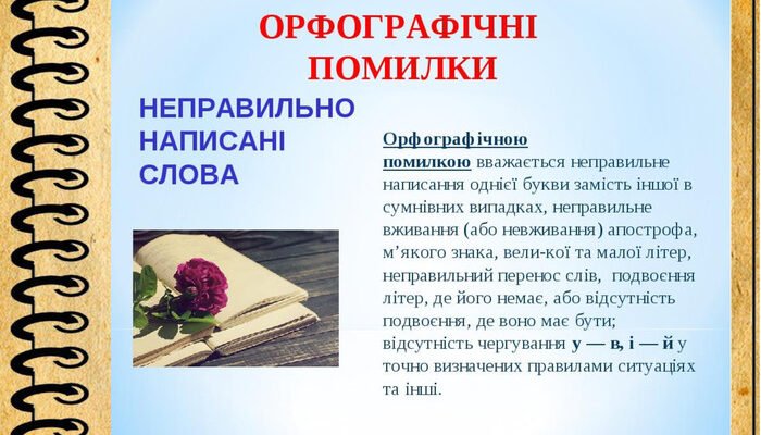 орфографічна помилка це