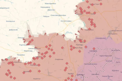 карта бойових дій онлайн на сьогодні