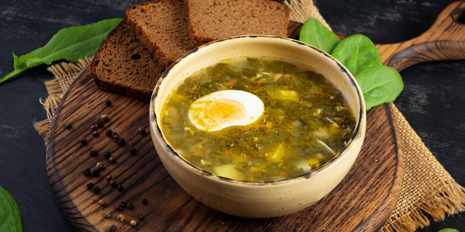 зелений борщ рецепт